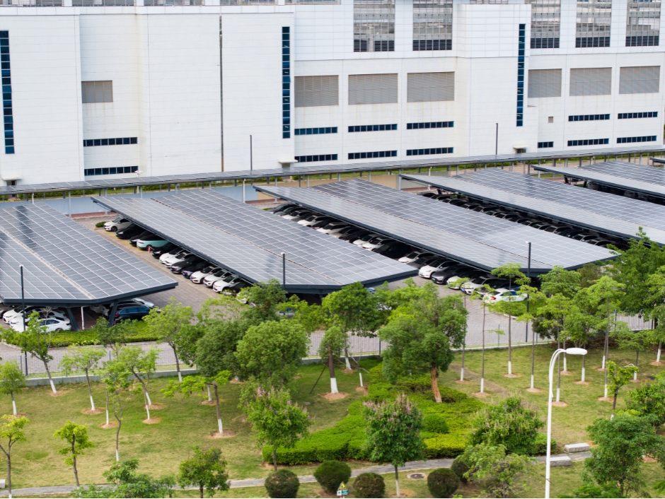 Ombrières photovoltaïques de parking