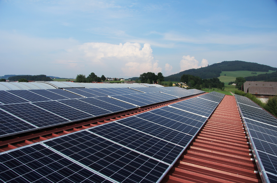 Modules photovoltaïques sur une toiture